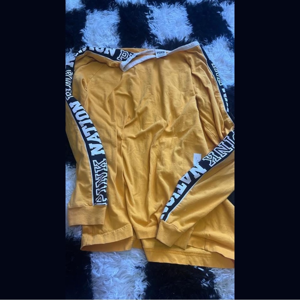 PINK Victoria's Secret Yellow Long Sleeve Top